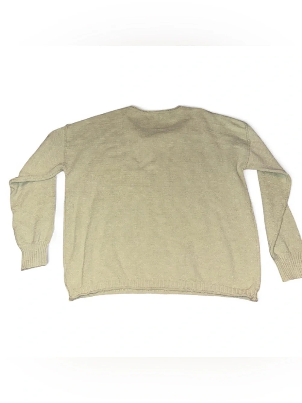 Bécool Boutique Sage Green Lightweight Knit Sweater - Size M/L - Picture 4 of 6